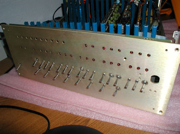 MITS Altair 8800b front panel with cover removed