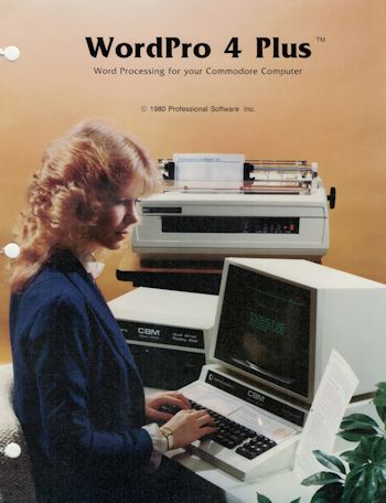 Commodore 8032 PET WordPro 4 Plus Software