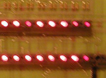 Digital PDP-11/40 industrial/11 LED replacement lights installed
