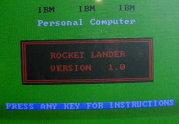 IBM PC Rocket Lander 1.0