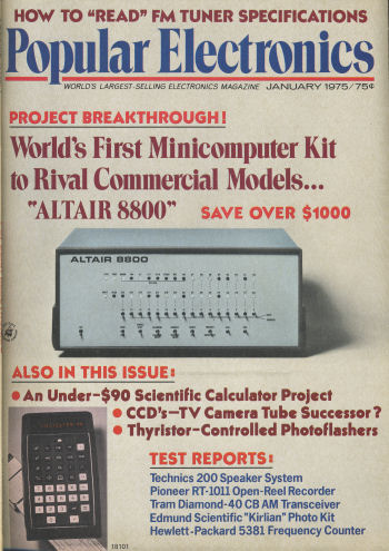 Popular Electronics January 1975 Cover